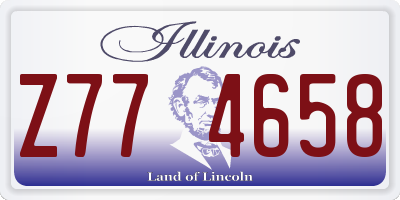 IL license plate Z774658
