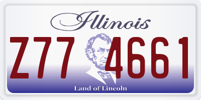 IL license plate Z774661