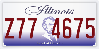 IL license plate Z774675