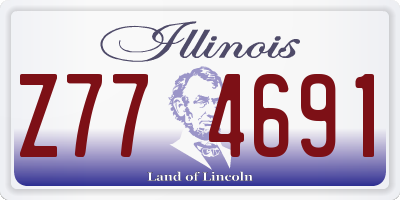 IL license plate Z774691