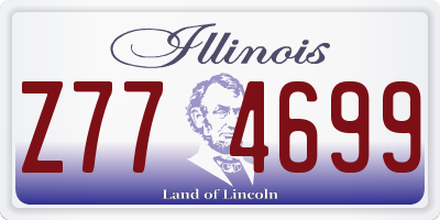 IL license plate Z774699