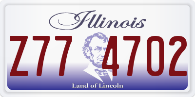 IL license plate Z774702
