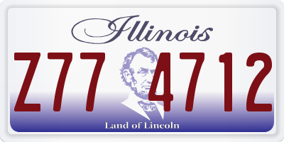 IL license plate Z774712