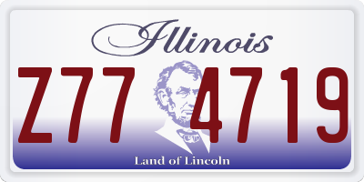 IL license plate Z774719