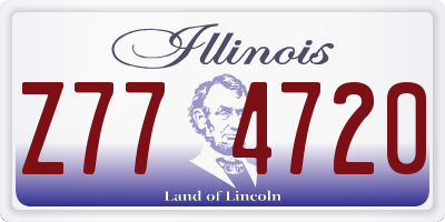 IL license plate Z774720