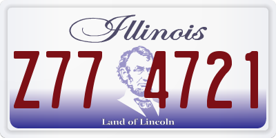 IL license plate Z774721