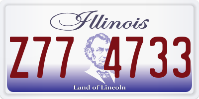IL license plate Z774733