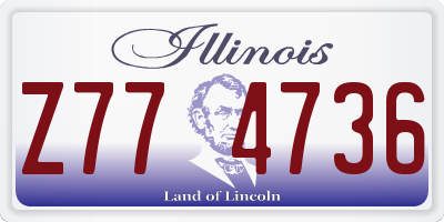 IL license plate Z774736
