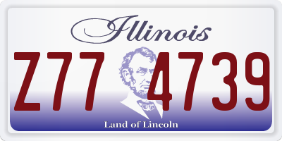 IL license plate Z774739