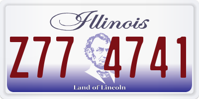 IL license plate Z774741