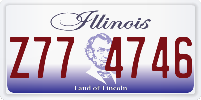 IL license plate Z774746