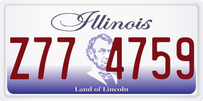 IL license plate Z774759