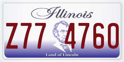 IL license plate Z774760