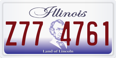 IL license plate Z774761