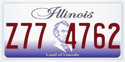 IL license plate Z774762