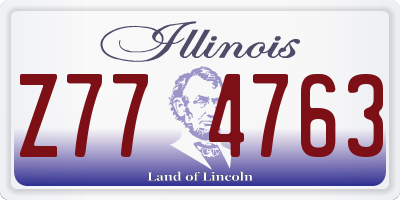 IL license plate Z774763