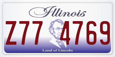 IL license plate Z774769