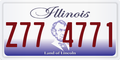 IL license plate Z774771