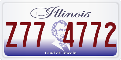 IL license plate Z774772
