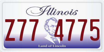 IL license plate Z774775