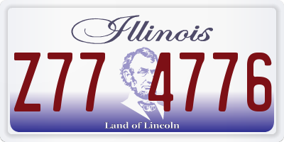 IL license plate Z774776