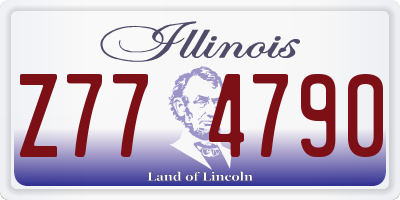 IL license plate Z774790