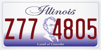 IL license plate Z774805