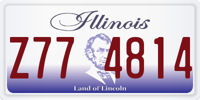 IL license plate Z774814