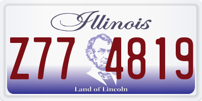 IL license plate Z774819