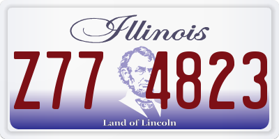 IL license plate Z774823
