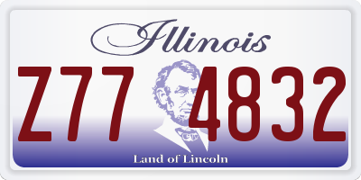 IL license plate Z774832