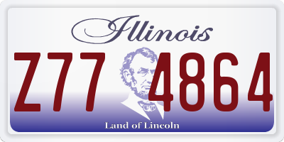 IL license plate Z774864