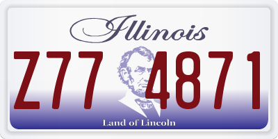 IL license plate Z774871