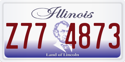 IL license plate Z774873