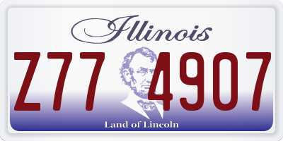 IL license plate Z774907