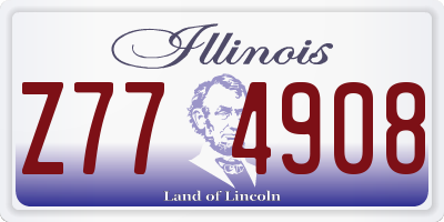 IL license plate Z774908