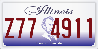 IL license plate Z774911