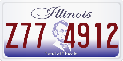 IL license plate Z774912