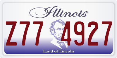 IL license plate Z774927