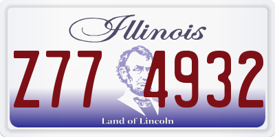 IL license plate Z774932