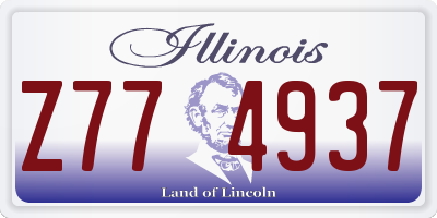 IL license plate Z774937