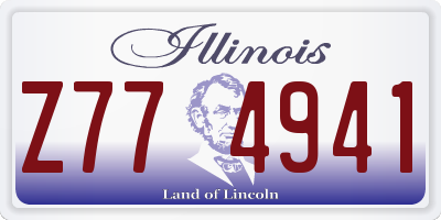 IL license plate Z774941