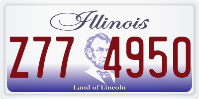 IL license plate Z774950