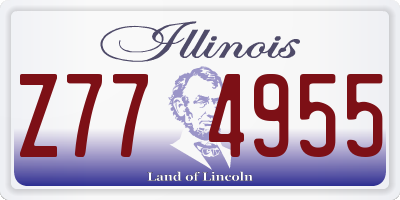 IL license plate Z774955