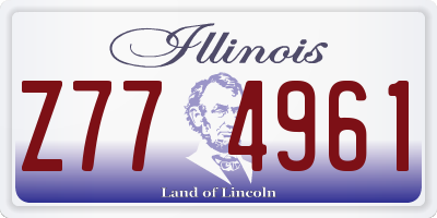 IL license plate Z774961