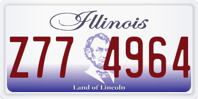 IL license plate Z774964