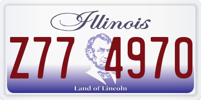 IL license plate Z774970