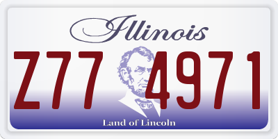 IL license plate Z774971
