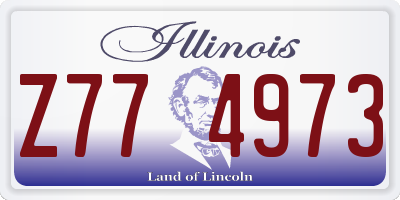 IL license plate Z774973