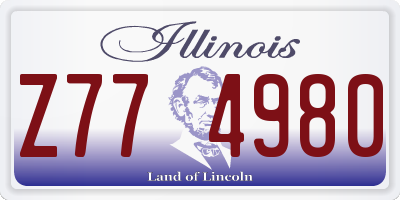 IL license plate Z774980